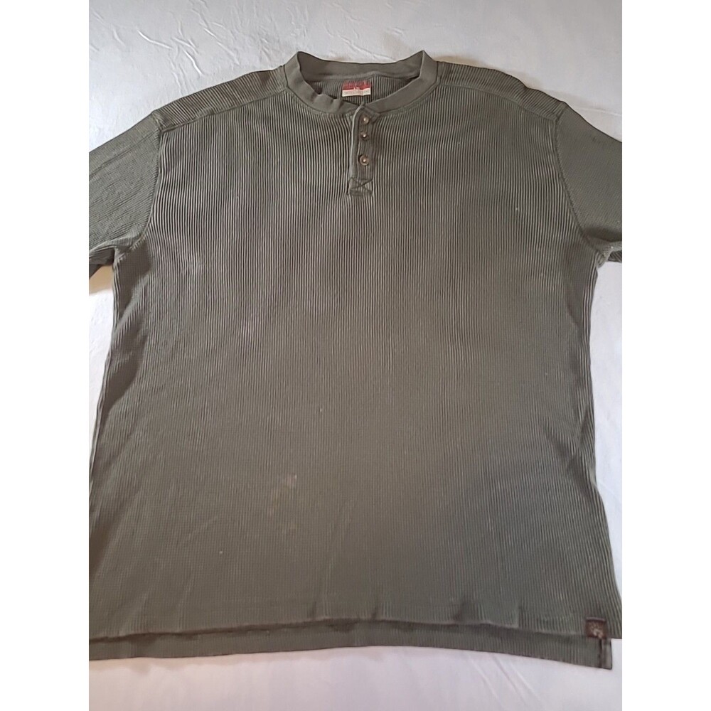 Wolverine Olive Green Short Sleeve Henley Shirt